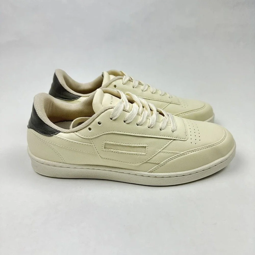 Oliver Cabell Low Top Sneakers Mens 7 Cream Leather Italian Made Low Top